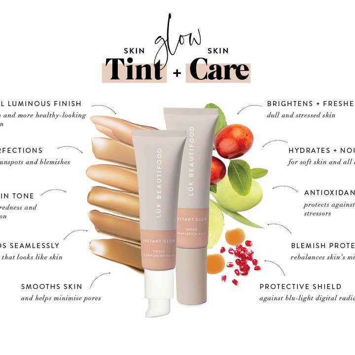 Luk Beautifood - Wholesale Tinted Moisturizer - QUICK SHOP - 6 x Glow Skin Tint Complexion Balmâ„¢