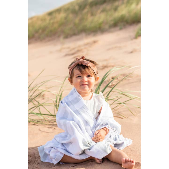 Lulujo Baby – Toalha de praia por atacado – Toalhas Turcas – Secagem Rápida, 100% Algodão - Azul Água6