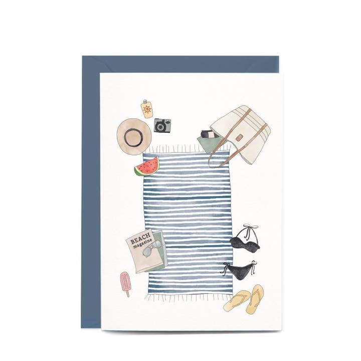Day at the Beach Greeting Card for wholesale by In the Daylight