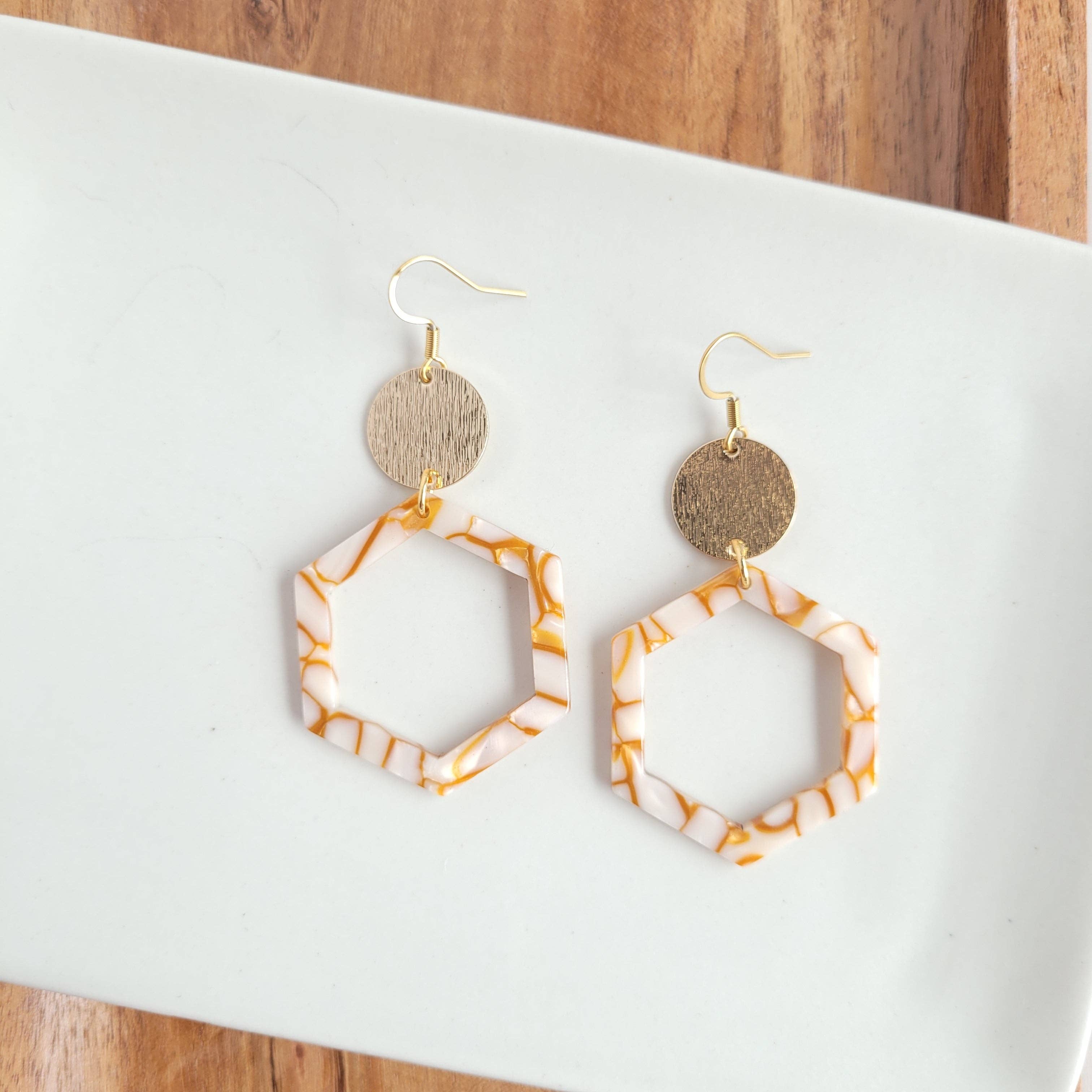 Spiffy & Splendid - Wholesale Dangle Earrings - Lennox Earrings - Pumpkin Spice // Jewelry, Fall