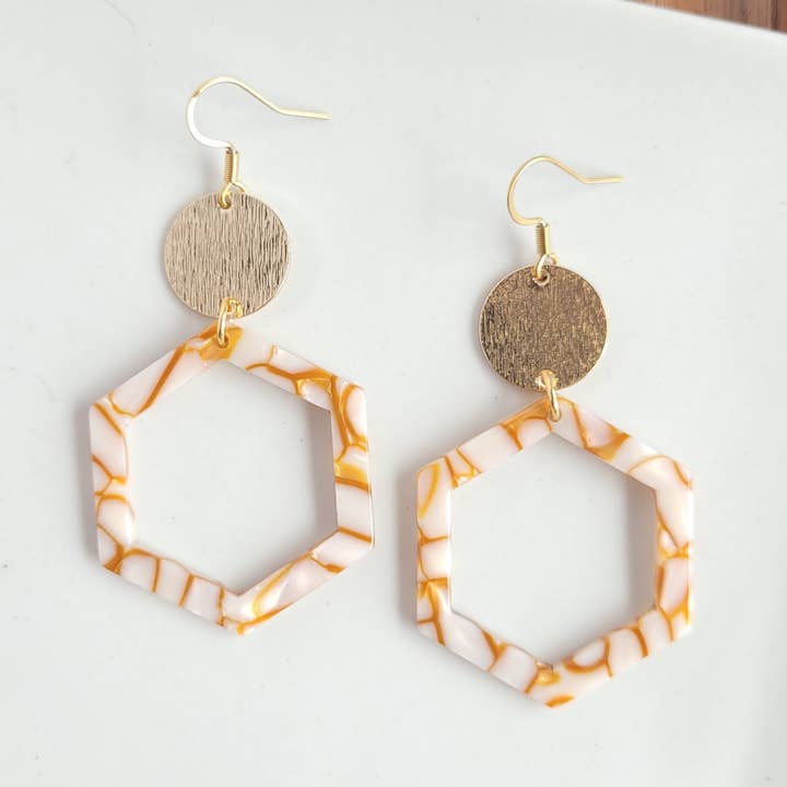 Lennox Earrings - Pumpkin Spice // Jewelry, Fall for wholesale by Spiffy & Splendid
