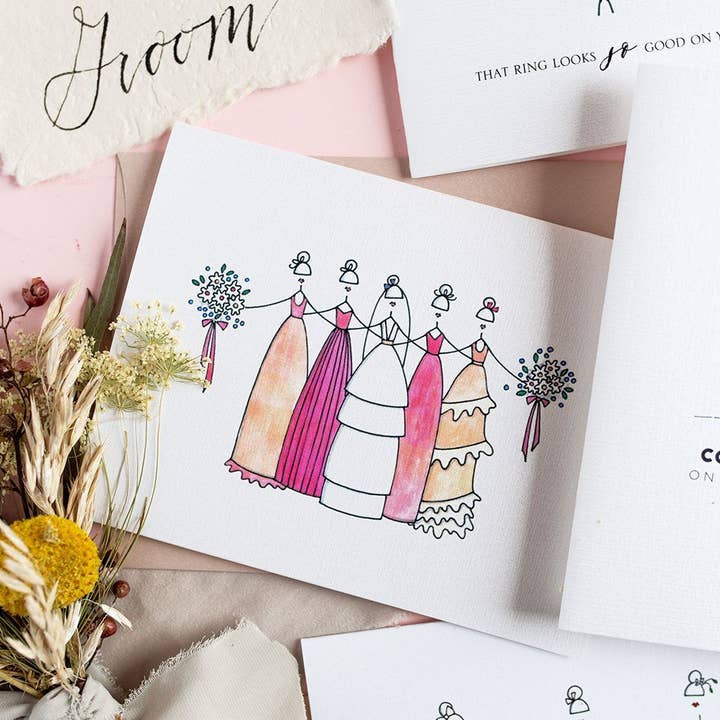 LO in LONDON® - Wholesale Wedding Card - "BRIDESMAIDS" WEDDING CARD4