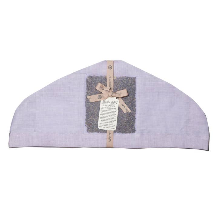 Lavender Hanger Cover Purple Linen for wholesale by elizabethW