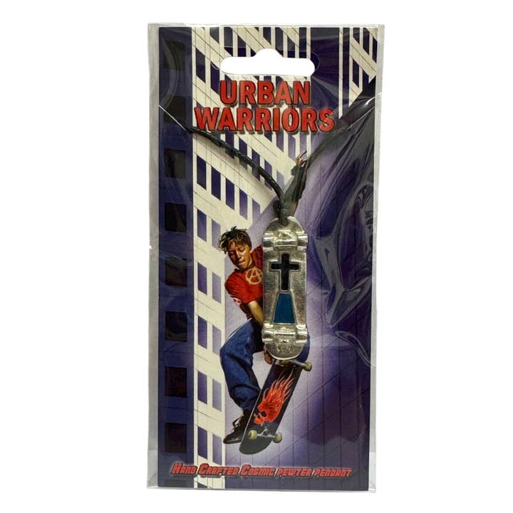 Collar de peltre de joyería callejera Tombstone Skater (EE. UU.-DDP) para venta al por mayor de Myth & Magik - Silver Jewellery Cavern Wholesale