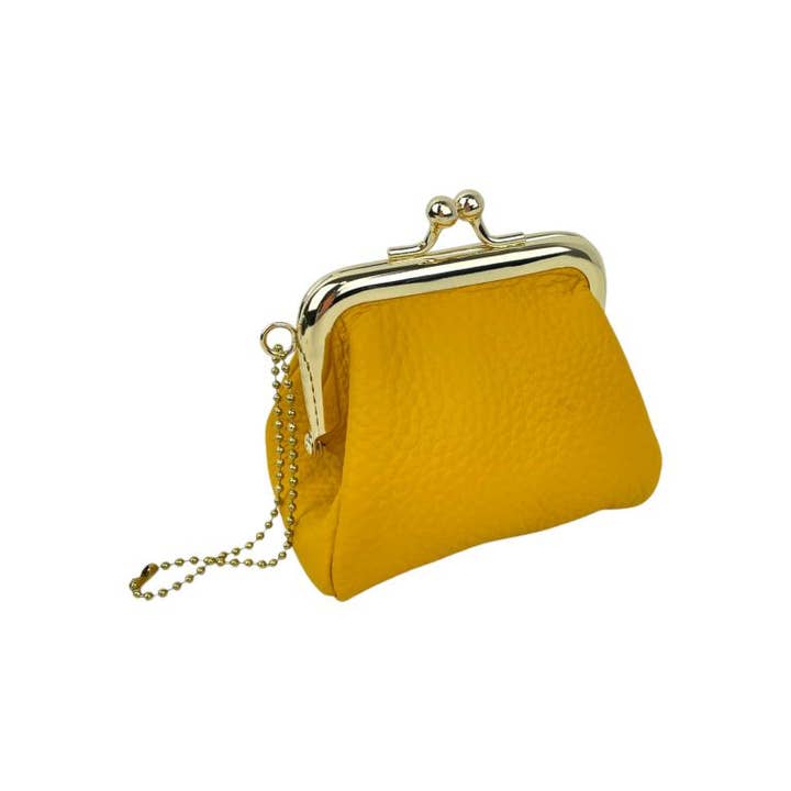 Chenson & Gorett - Wholesale Coin Purse - Women's - Women's Compact Leather Wallet with Click and Short Handle 70664