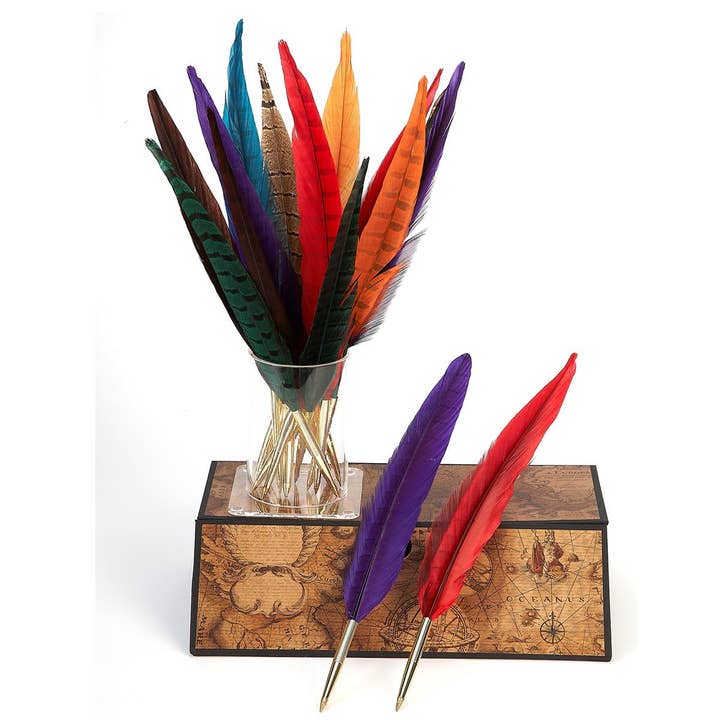 Freund Mayer & Co. - Wholesale Pen - Genuine Pheasant Quill Pen-Nib and Ballpoint-Bulk