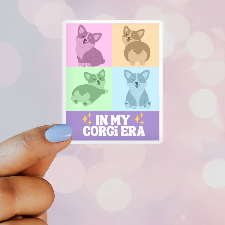 Dans Mon Ère Corgi – Autocollant Vinyle Inspiré par Taylor Swift pour la vente par Wildside Dog Gear