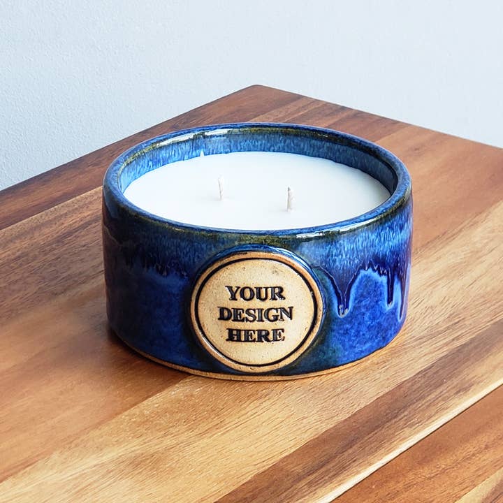 Bougie Personnalisée - Sur Commande - Grès Céramique Fait Main pour la vente par Dock 6 Pottery