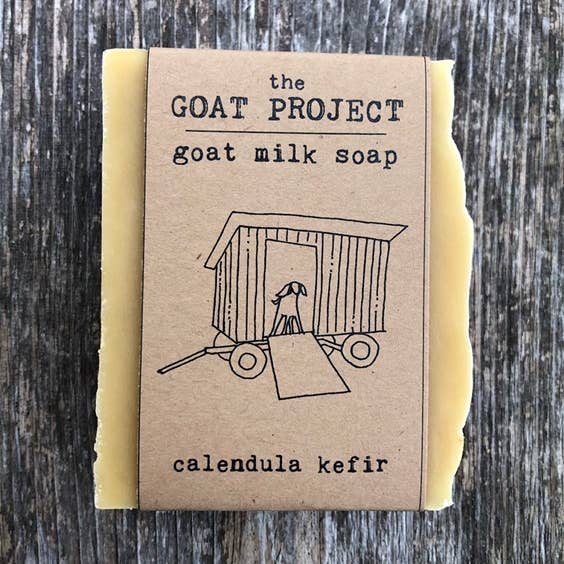 calendula kefir goat milk bar soap for wholesale by the GOAT PROJECT