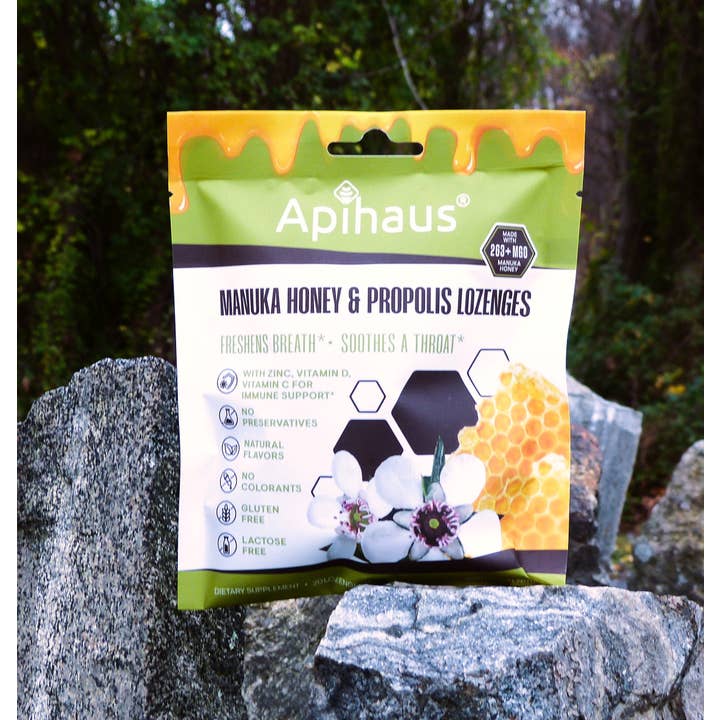 Vando Naturals - Wholesale Lozenges/Cough Drops - Apihaus Manuka Honey and Propolis Lozenges 20 pcs4