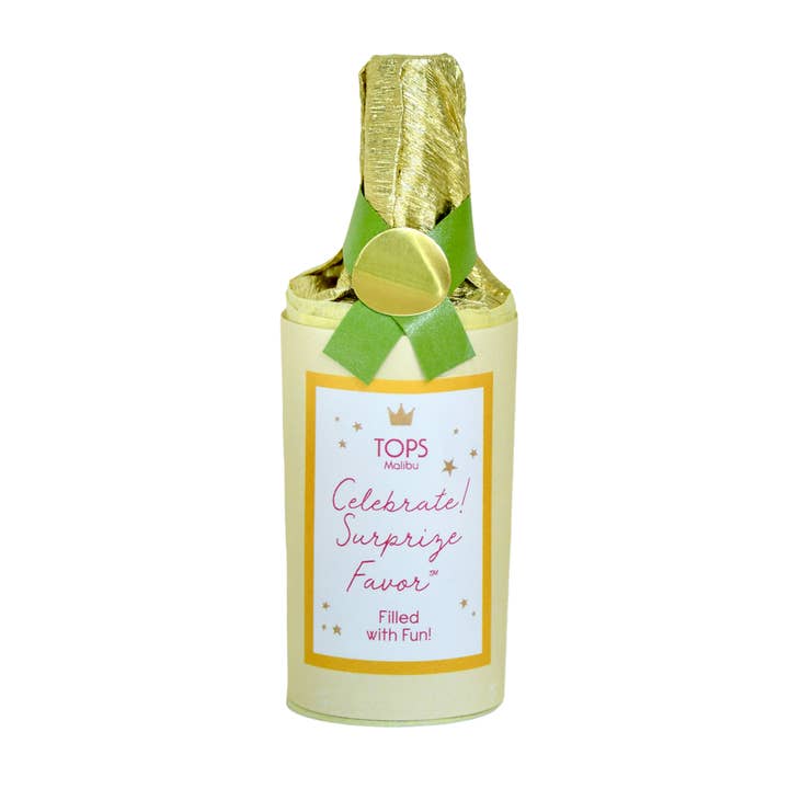 TOPS Malibu - Wholesale Party Favor - Tabletop Surprise - Celebrate - Champagne Bottle - Asst Clrs7