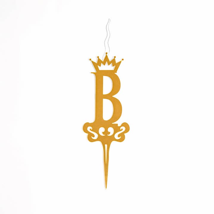 Food Safe Cake Topper LETTER "B" Acrylic Cake Topper Candle - Cake Candles for Birthday, Anniversary Decoration, Family Baking Reunions, Theme Party Cake Decorating Supplies for wholesale by Food safe Cake Topper