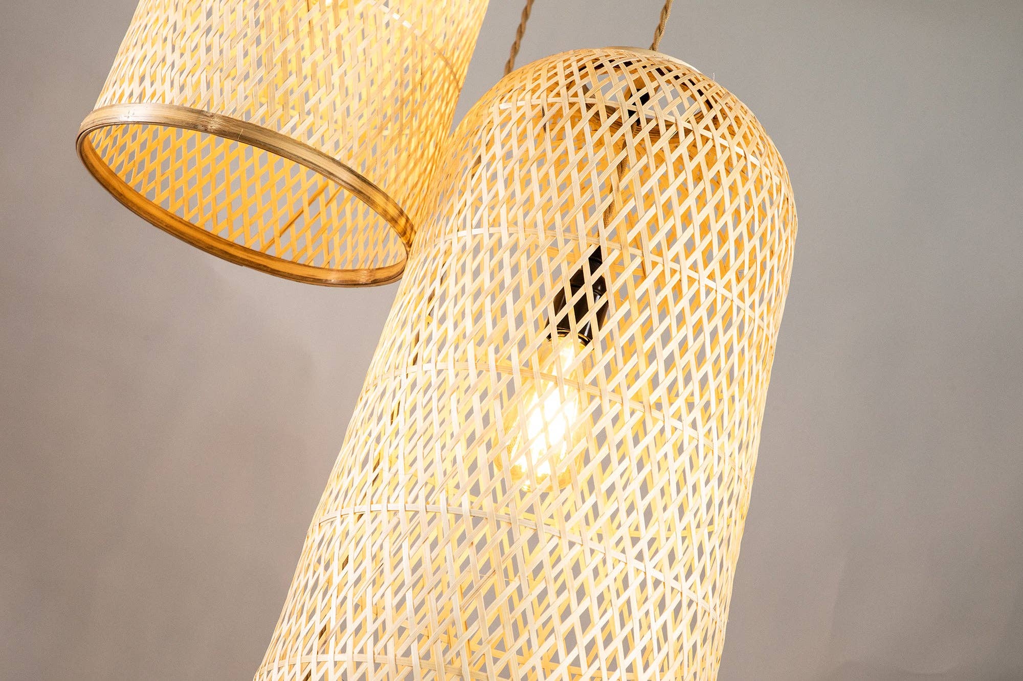 ELE Light & Decor - Wholesale Chandelier/Hanging Light - Three Lights Rattan Pendant Light12