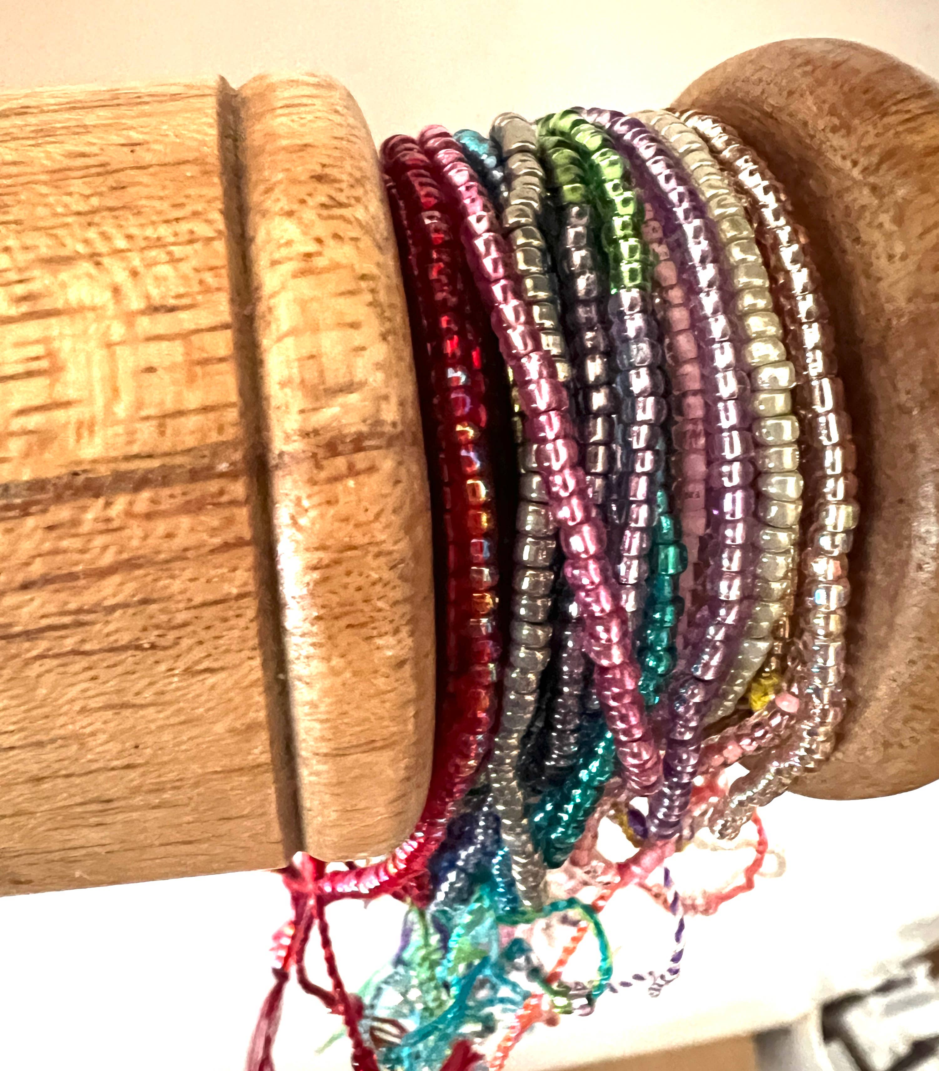 Erik & Mike - Vente Bracelet de perles - Bracelets à nouer en perles de rocaille japonaises assortis, lot de 301