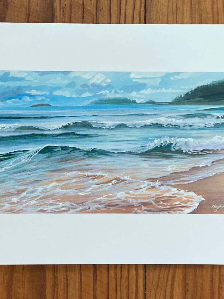 "Marquette Surf" Notecard for wholesale by Mary Bea Art