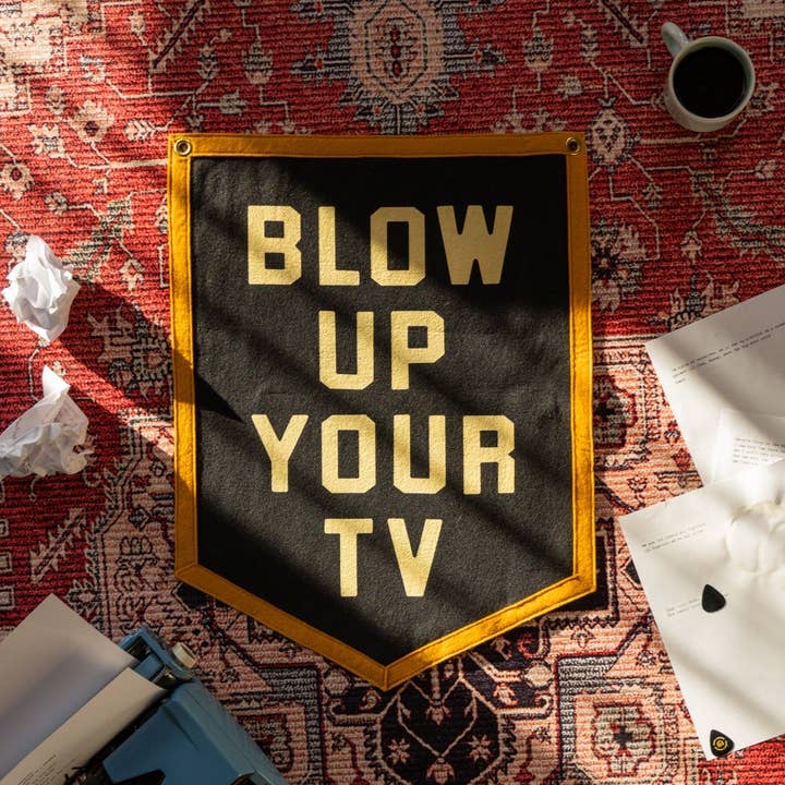 Oxford Pennant - Wholesale Flag - Blow Up Your TV Camp Flag • John Prine x Oxford Pennant5