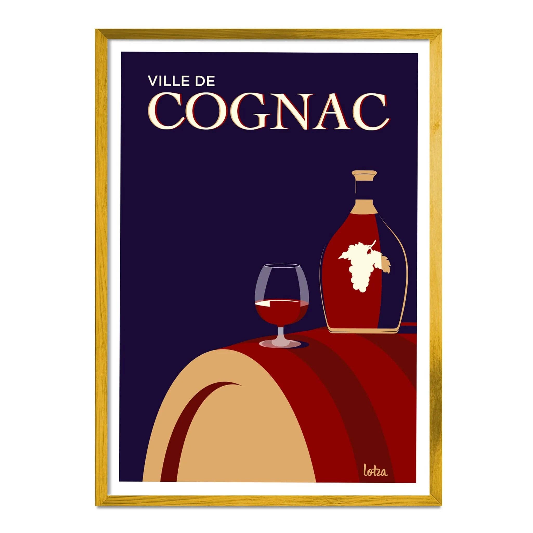 Lotza - Wholesale Poster - Cognac poster (blue)2
