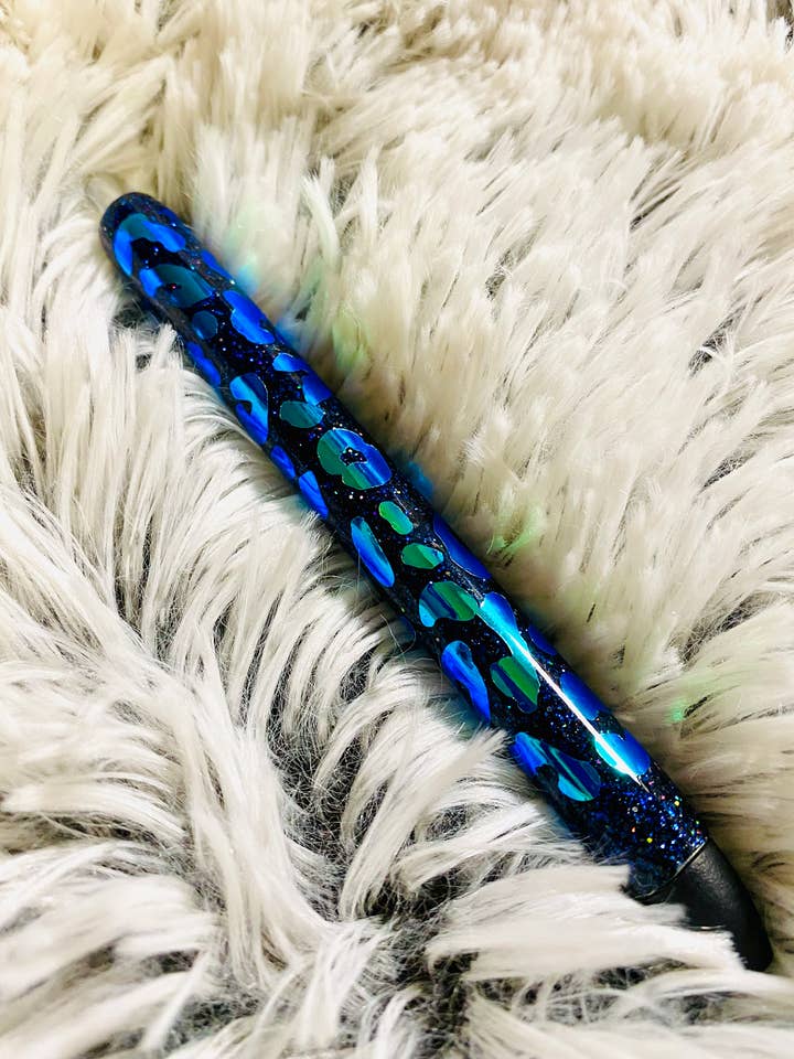 Bolígrafo Leopardo Azul para venta al por mayor de Sage & Lillies