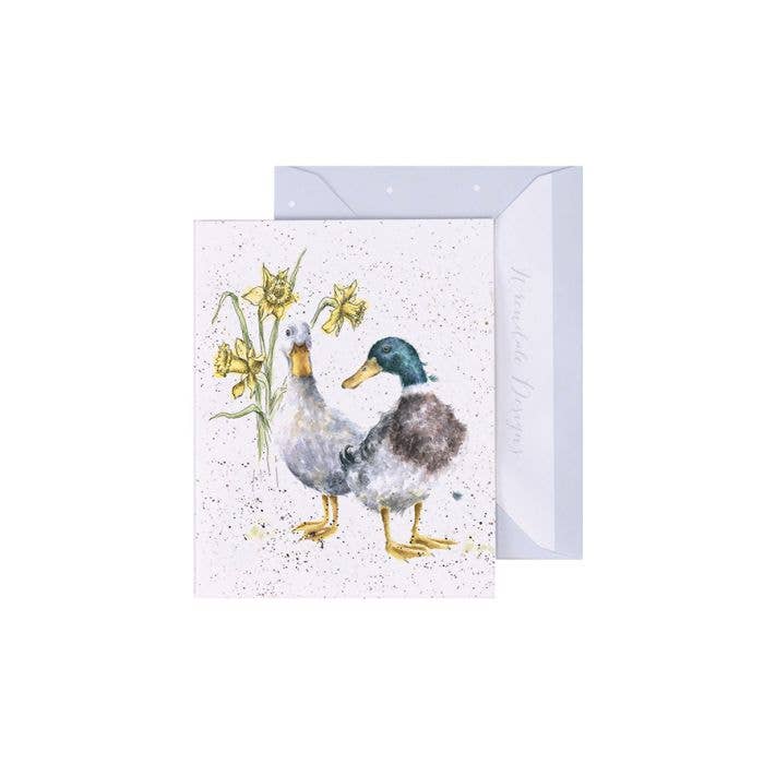 Wrendale Designs - Wholesale Everyday Greeting Card - Ducks & Daffs