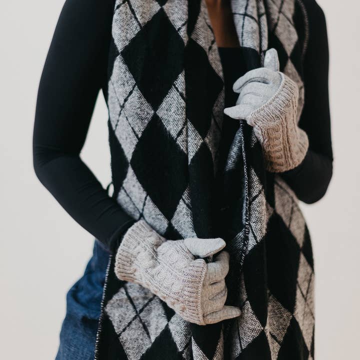 Pretty Simple - Wholesale Gloves - Women's - 3 in 1 Cable Knit Gloves Wholesale5