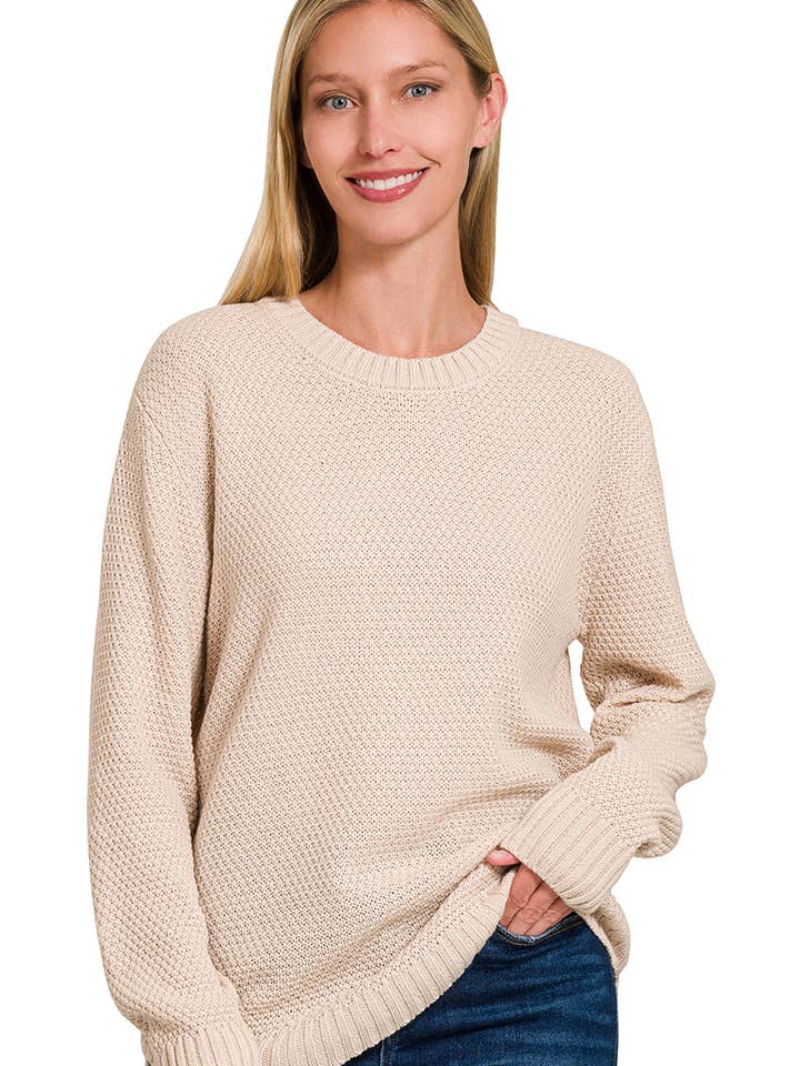 42POPS - Wholesale Knit Sweater - Women's - ",..._ Round Neck Basic Sweater15
