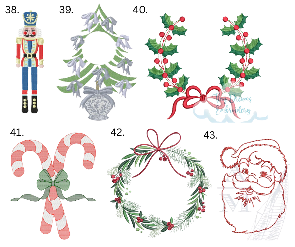 Shop 38652 - Venta al por mayor Material para bordado/punto de cruz - Fajín de Lino con Guirnalda - Bordado8