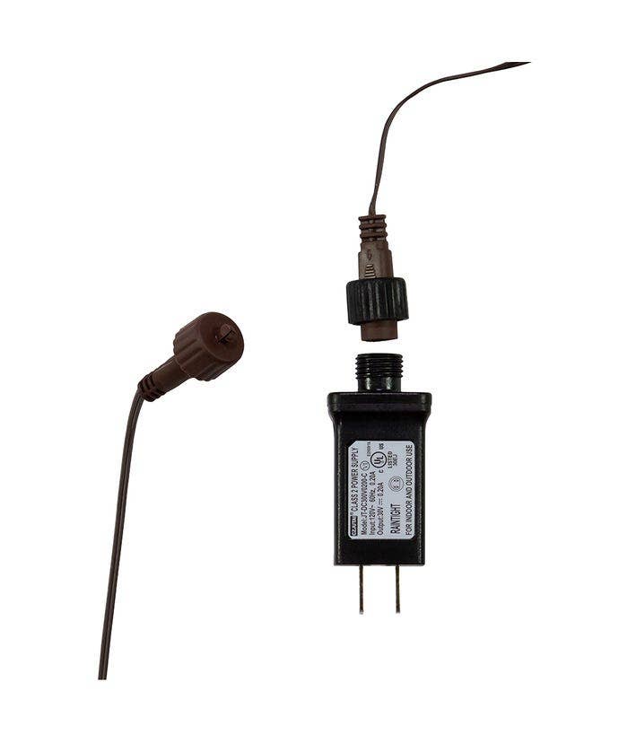 Kurt S. Adler, Inc. - Wholesale Bunting/Garland - 6' BRN GARLAND+WM W COTTN BALL 48L LED3