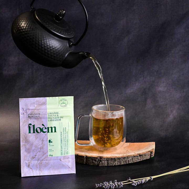 Floèm - Wholesale Health/Detox Tea - Nordic Herbal Tea - Thuya, Lavender & Labrador leaves