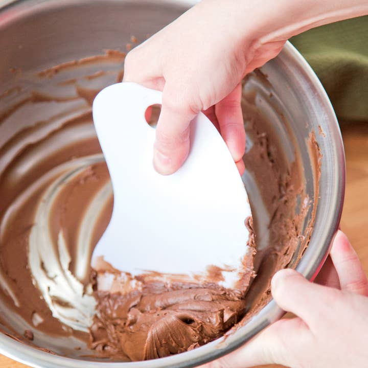 Fox Run Brands - Wholesale Kitchen Tool/Gadget - Fox Run Bowl Scraper, Plastic, White, 11.6" x 4" x 6.5"1