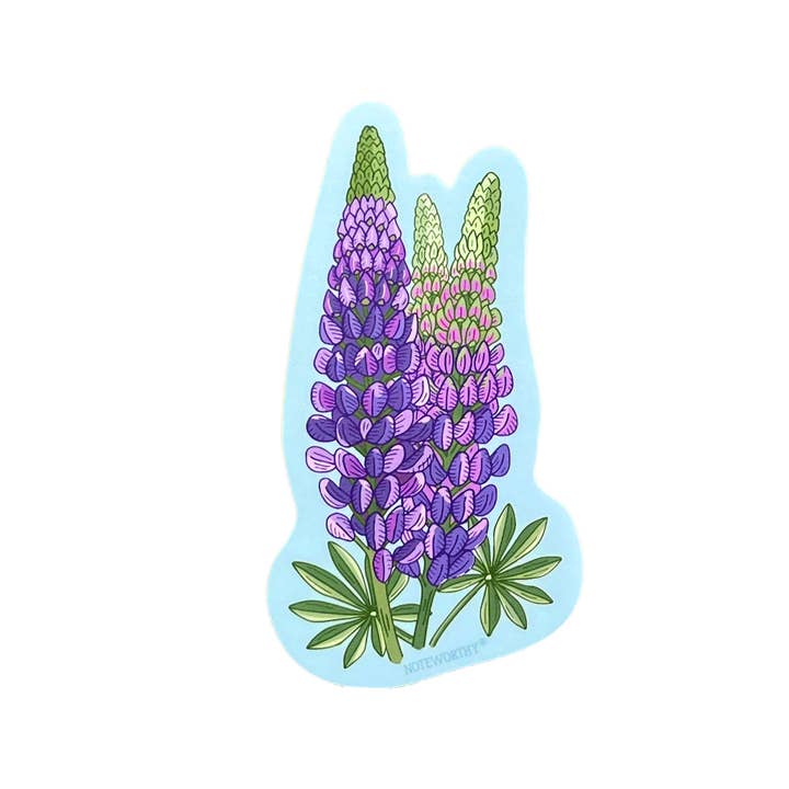 Lupine Sticker for wholesale by Noteworthy Paper & Press