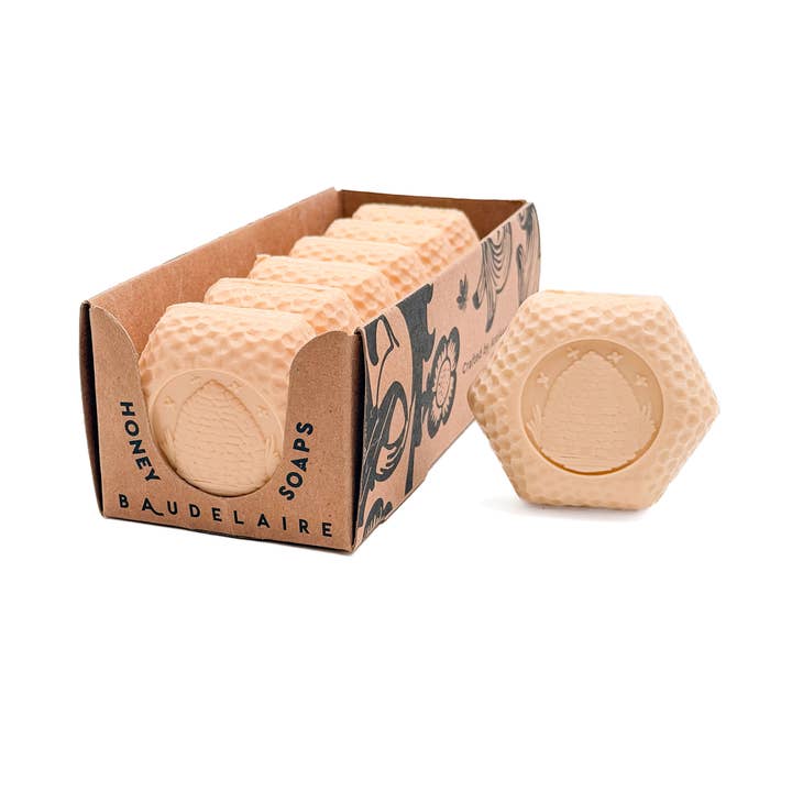 Royal Jelly Honning Sæbe 3,5 oz - 6 Pack for engroshandel hos Baudelaire