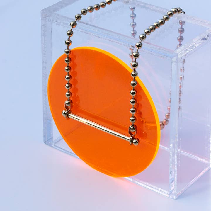 MOMO metals - Wholesale Pendant/Charm Necklace - Gold Barbell Necklace