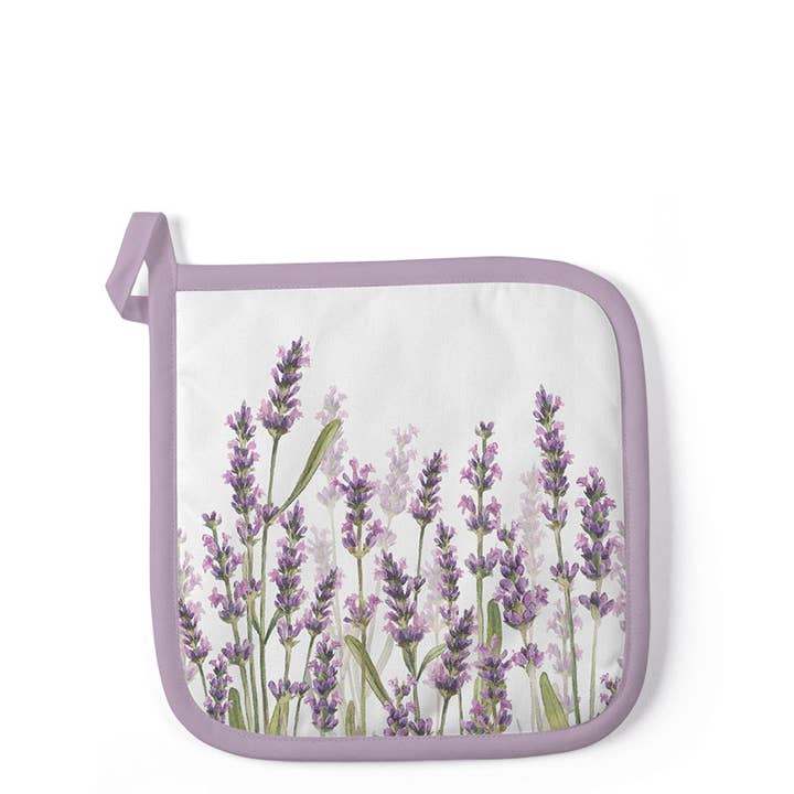 Pot Holder - Lavender Shades WHITE for wholesale by Elegant Gifts