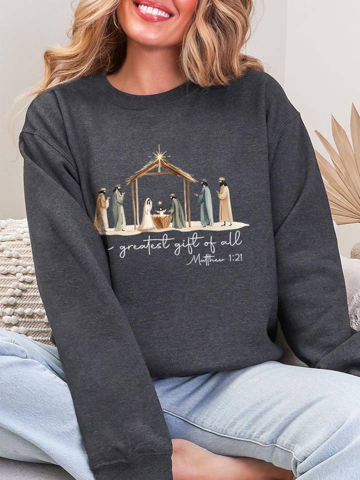 Sudadera gráfica de regalo de Natividad para venta al por mayor de COLORBEAR