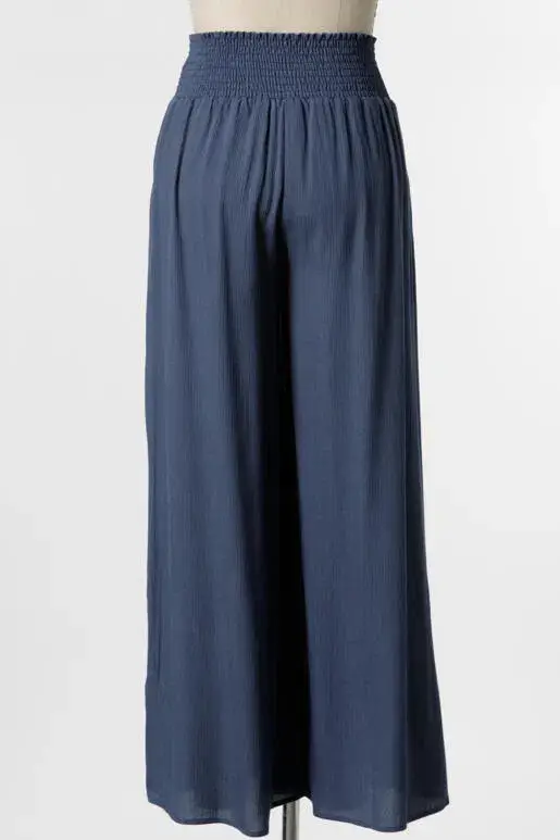 Final Touch – wholesale Pants – Women's – Heavy Gauze Wide Leg Pants - NP70263D-HV29