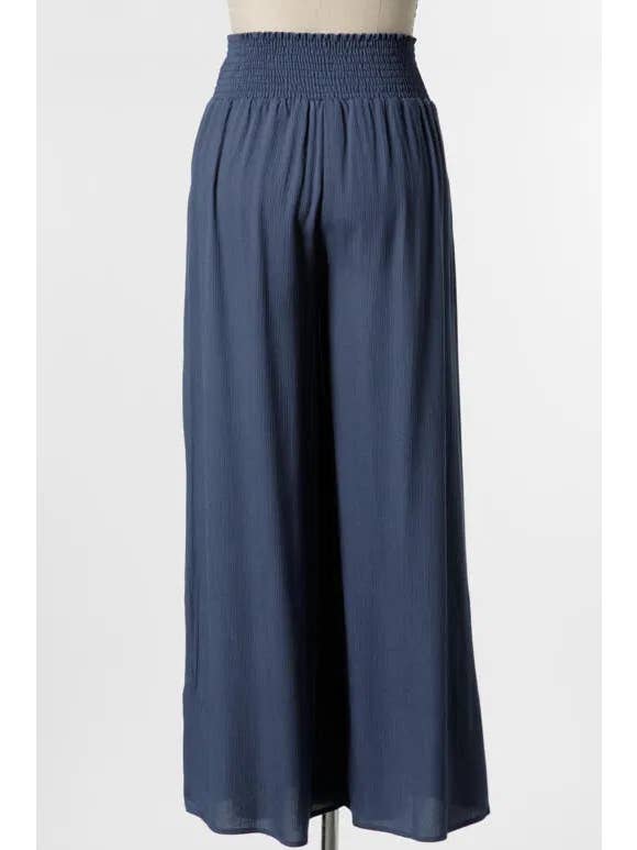 Final Touch - Wholesale Pants - Women's - Heavy Gauze Wide Leg Pants - NP70263D-HV29