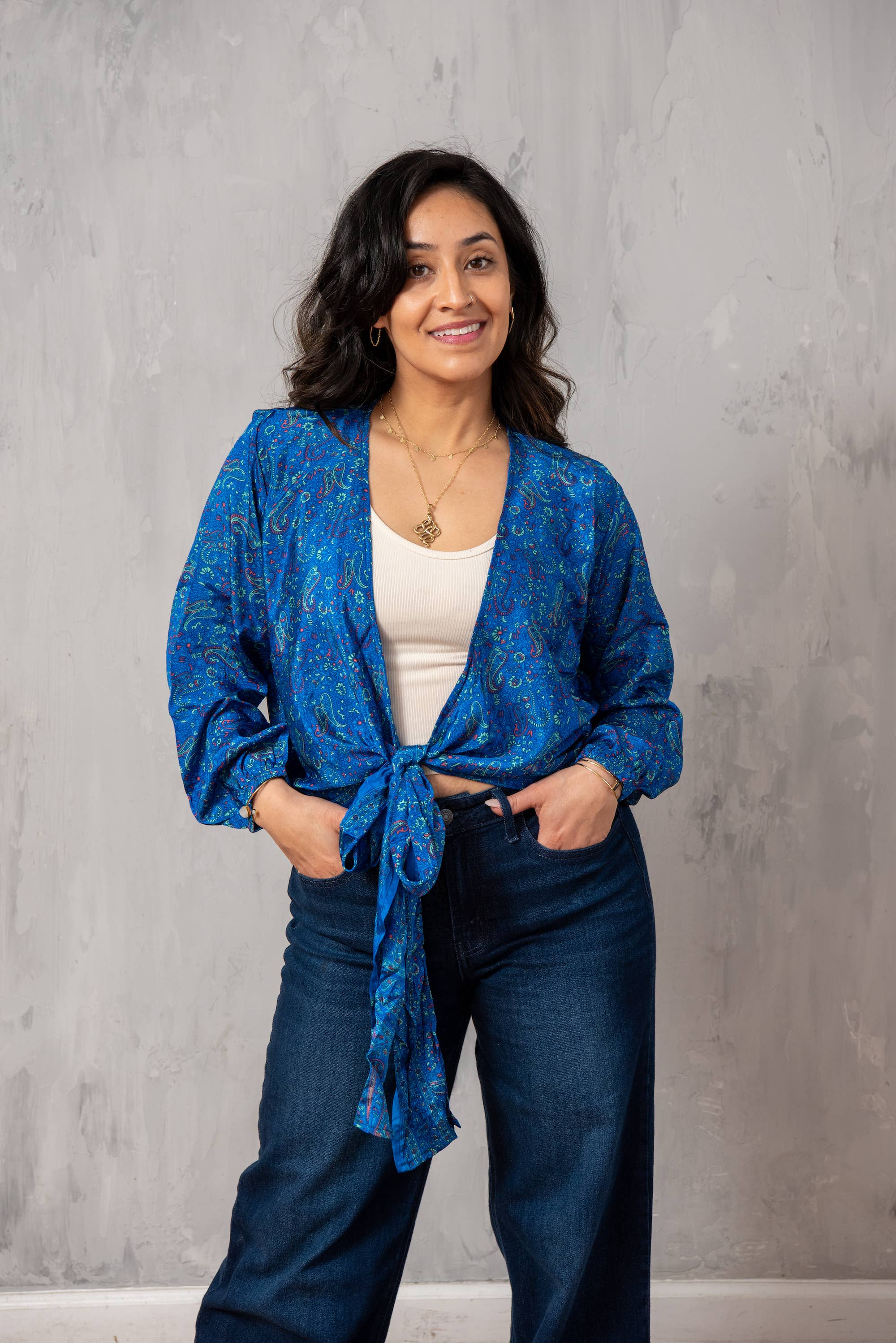 Baizaar - Wholesale Blouse - Women's - Sari Tie Blouse3