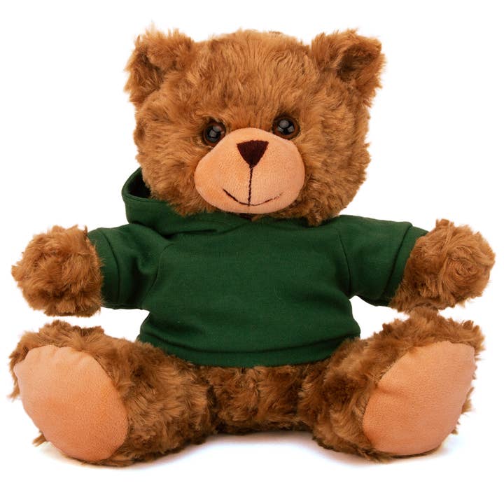 Plushland - Wholesale Stuffed/Plush Toy - Kids & Baby - 11" Personalized Teddy Bear in Hoodie | Custom Sitting Bear38