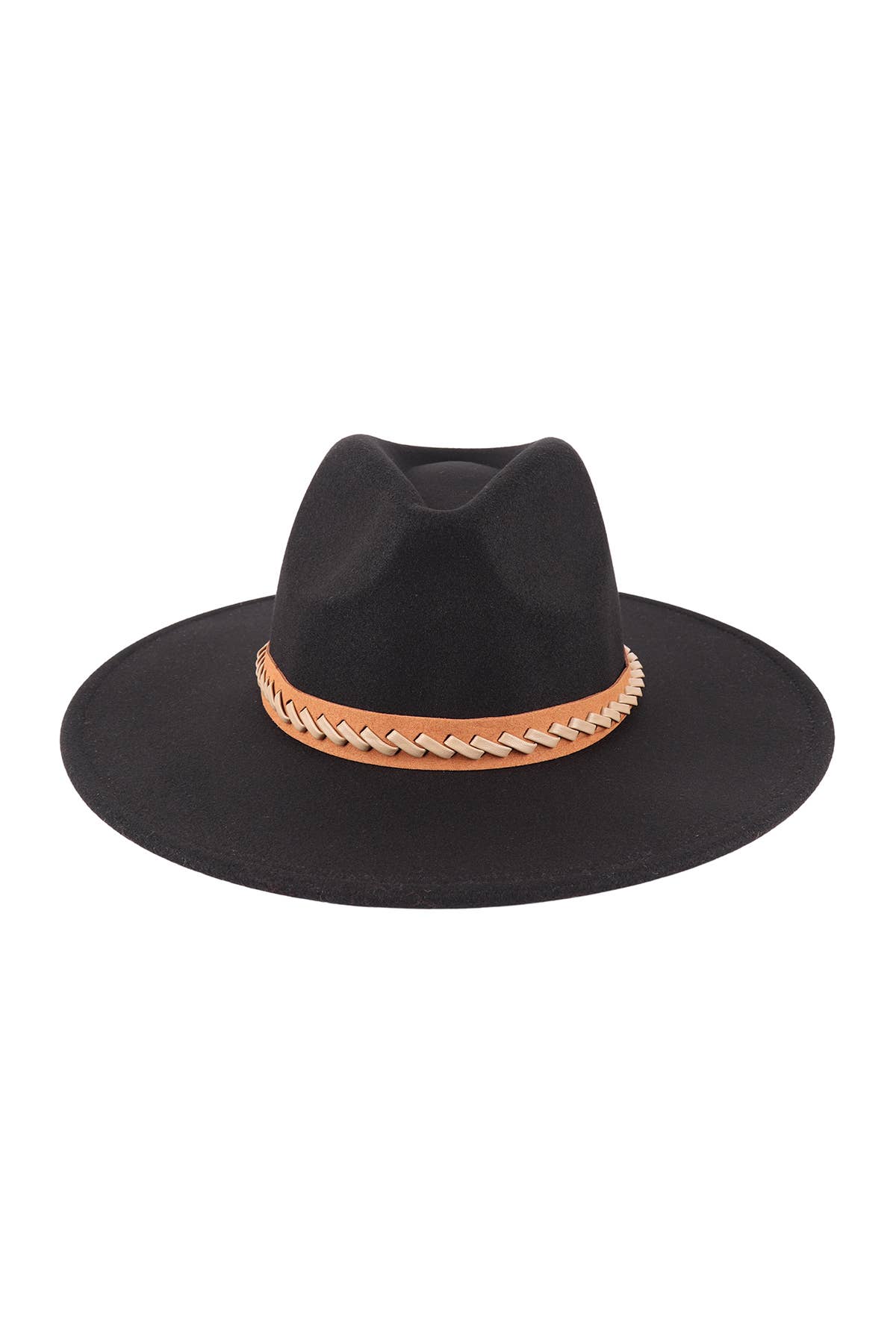 MYS Wholesale Inc - Wholesale Fedora - Women's - Felt Fashion Brim Hat With Leather Braided16