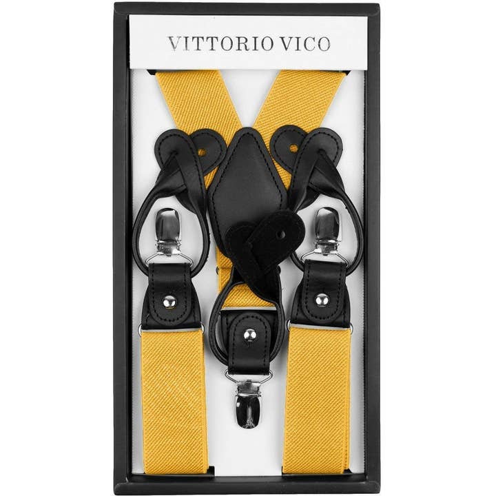 Classy Cufflinks - Wholesale Suspenders - Men's - Vittorio Farina Men's Vibrant Colorful Convertible Suspender by Classy Cufflinks