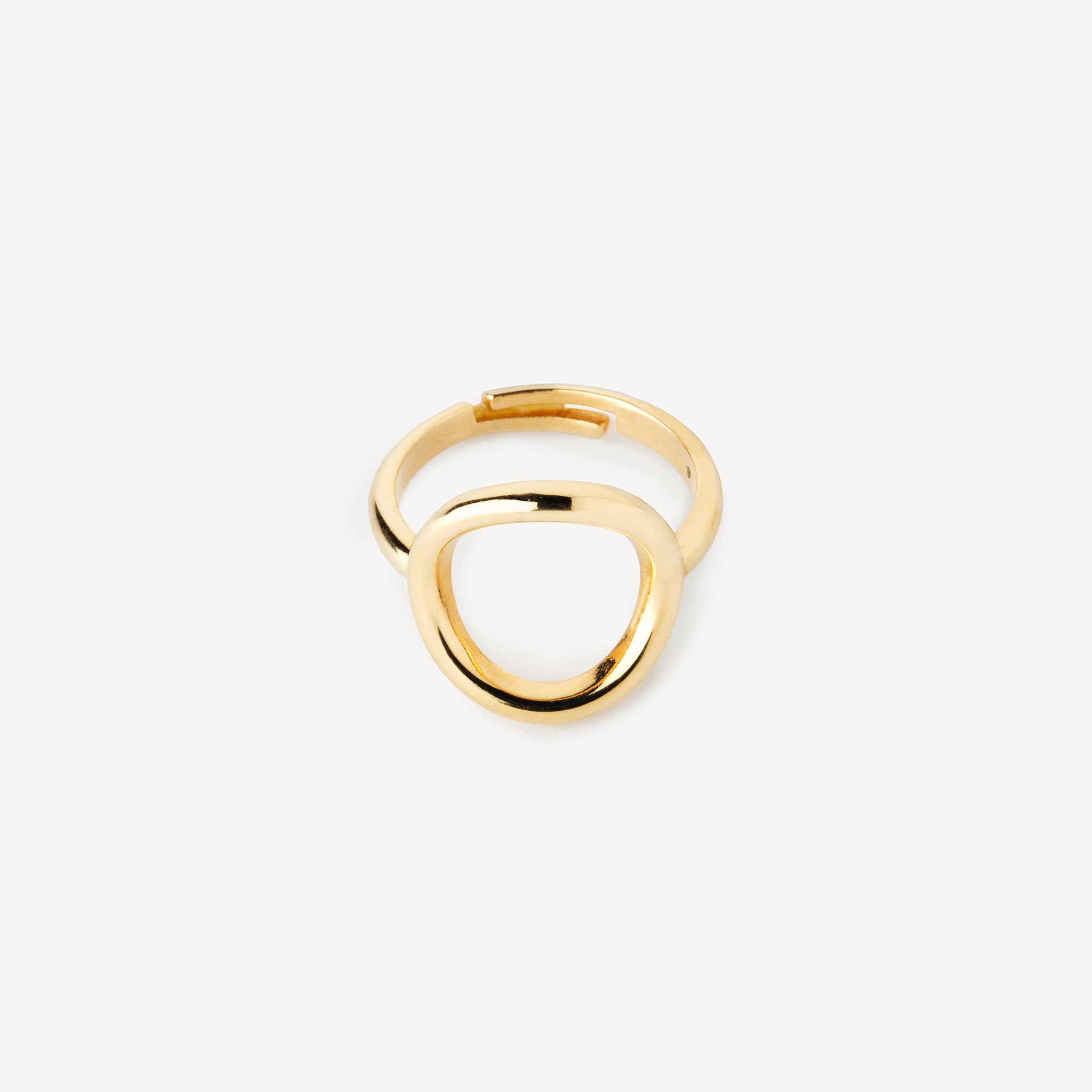 Meora Paris - Wholesale Band/Stacked Ring - 18k Gold Plated Circle Ring1