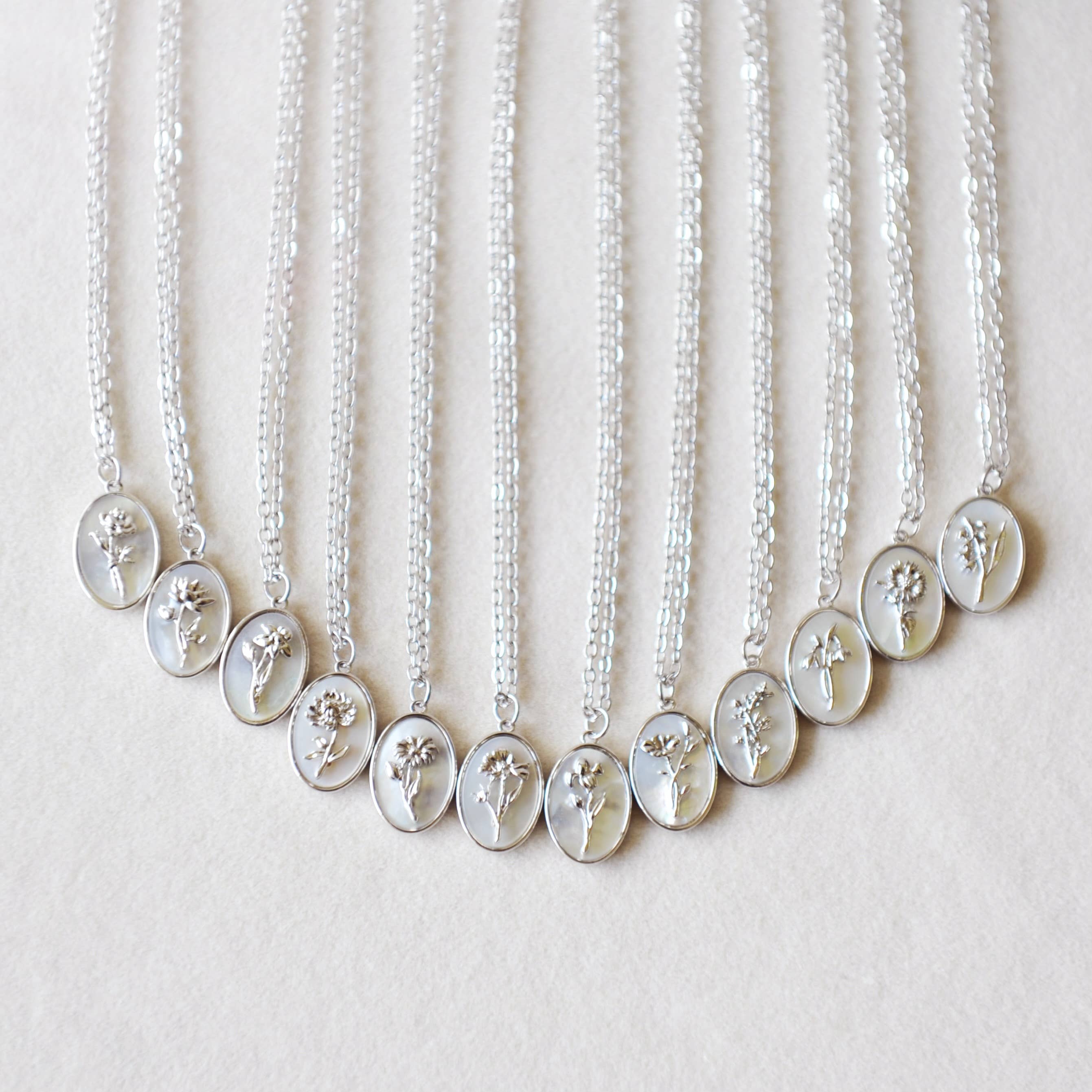 Oh So Lovely - Wholesale Pendant/Charm Necklace - Flora Birth Flower Necklace31