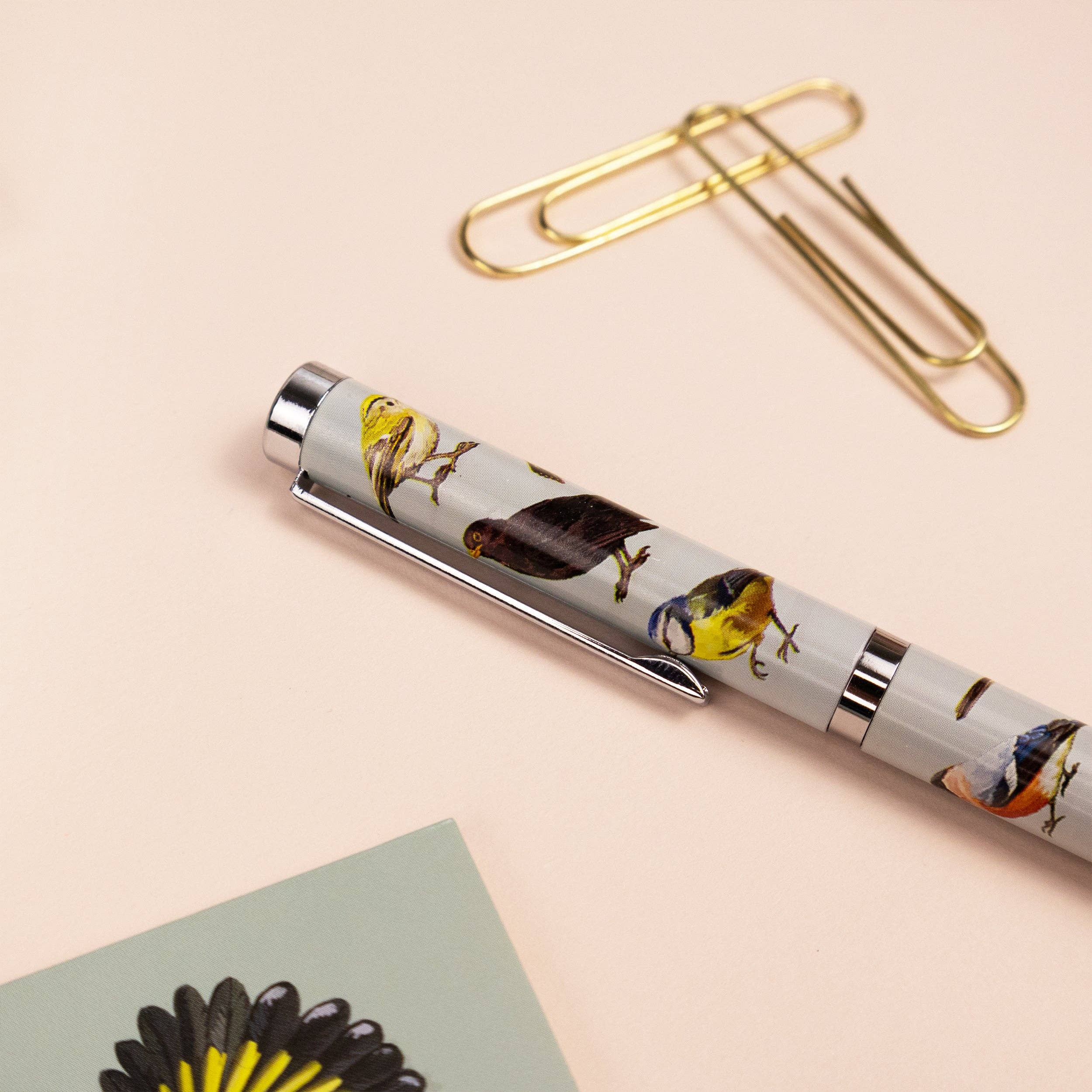 Robert Frederick Ltd – wholesale Pen – Birds Design Ballpoint Pen in Gift Box – Black Ink Twist Nib Pen – Beautiful Wildlife Bird Pattern Stationery Gift6