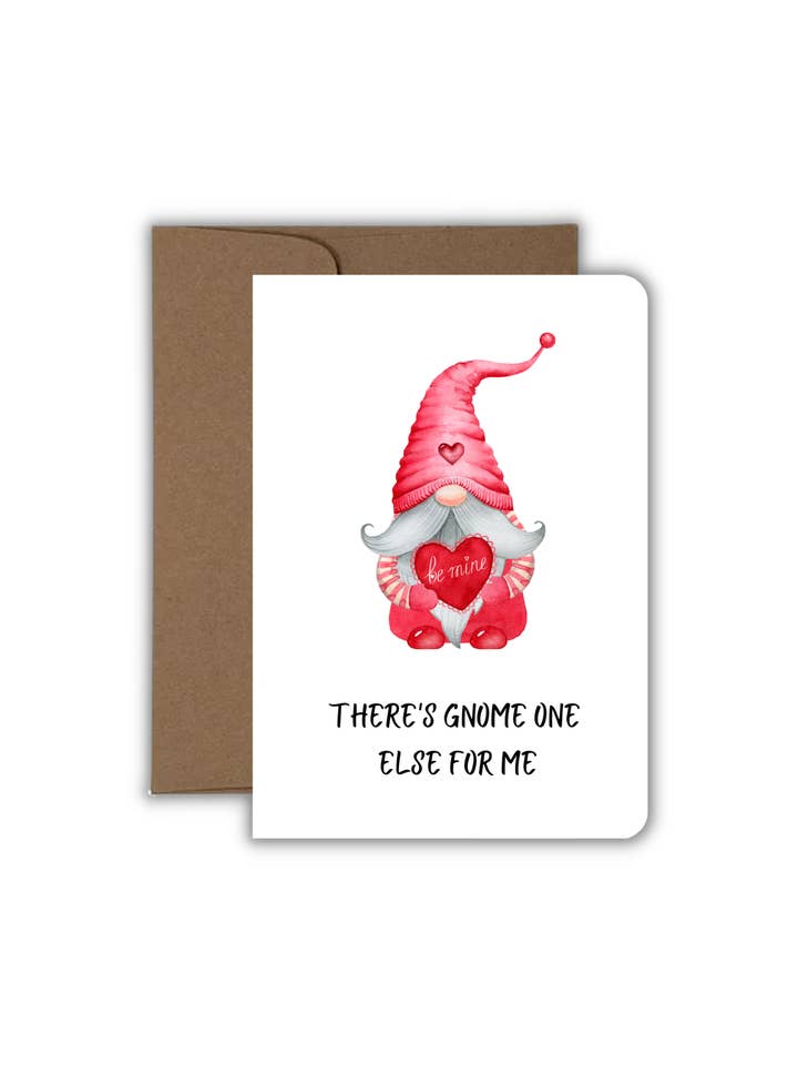 Tarjeta de felicitación - Love - There's Gnome One Else For Me para venta al por mayor de Fyg & Company, LLC