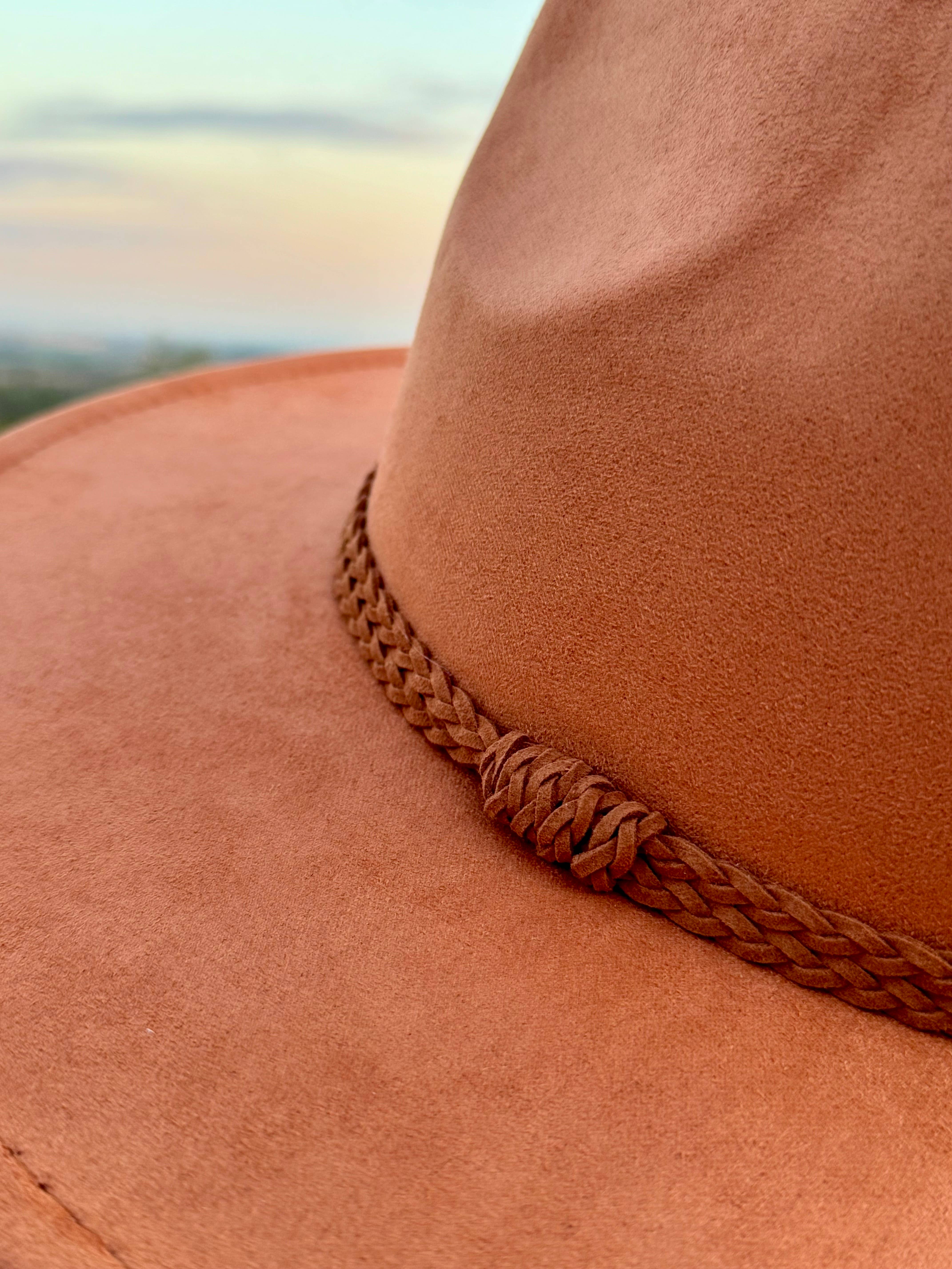 Justin & Taylor - Wholesale Fedora - Women's - Farmers Fest || Braided Belt Brimmed Fedora8