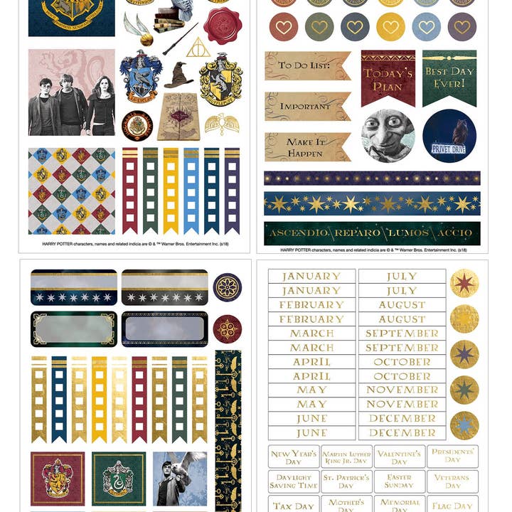 Paper House Productions - Wholesale Planner - Harry Potter 12 Month Mini Planner Set3
