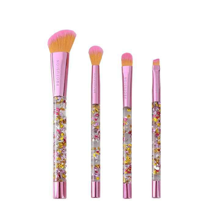 PROFUSION It's a Vibe | Feel the Beat 4-pc Face & Eye Brush Set for wholesale by VIAI Beauty