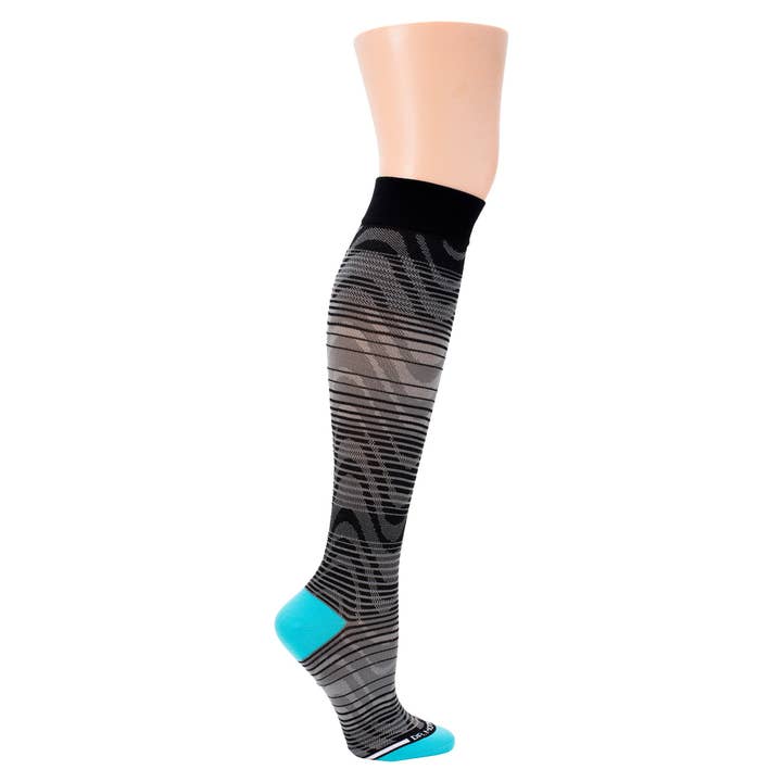 Ombre Waves | Athleisure Compression Socks For Men & Women for wholesale by Dr. Motion
