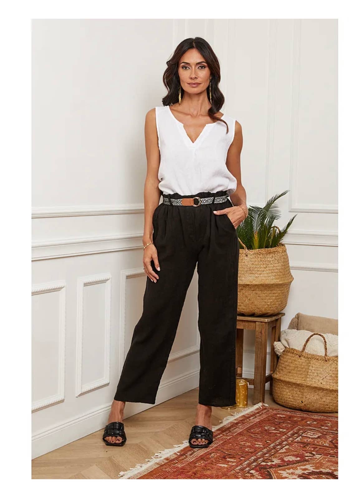 LÉA & LUC - Wholesale Tunic - Women's - 100% Linen Tank Top REF. 3800952