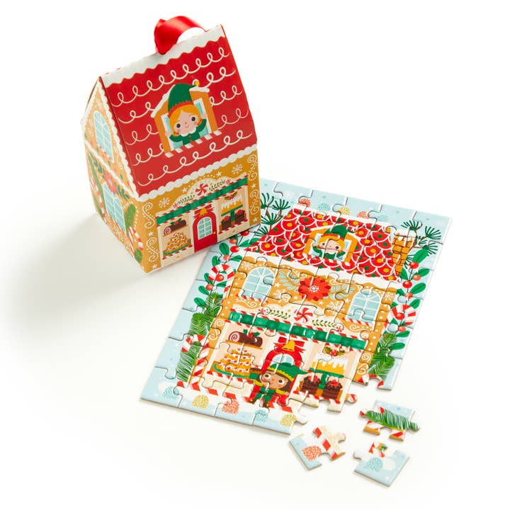 Chronicle Books - Wholesale Ornament - Santa's Bakery 48 Piece Mini Puzzle Ornament2